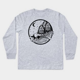 Canoeing Kids Long Sleeve T-Shirt